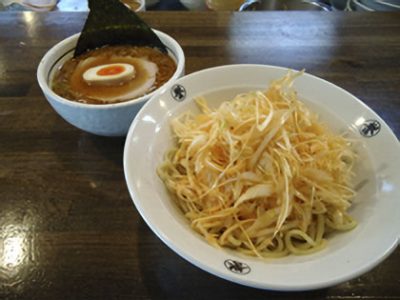 つけめん(紺)＋トッピング辛ネギ-強化