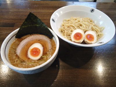 つけめん(赤)＋トッピング味玉子-強化